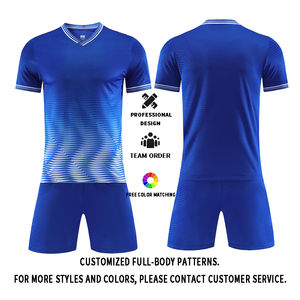 Conjunto de camisetas de fútbol personalizadas de alta calidad para hombre, corte automatizado, ropa de equipo de fútbol a la moda - Product Image 4