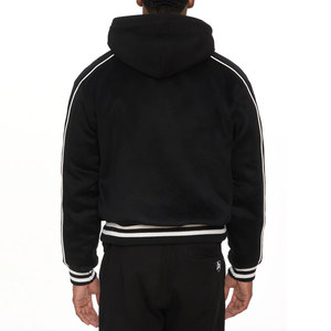 Customizable Winter <b>Men's</b> Genuine <b>Leather</b> Casual Avirex <b>Jackets</b> Canvas Real <b>Leather</b> Letterman Style Plus Size Quick Dry - Product Image 4