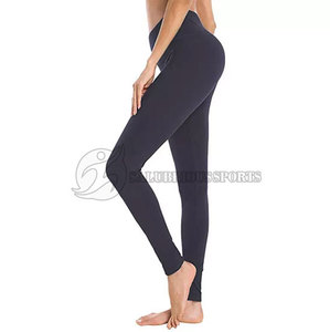 <b>Women's</b> High Waist Soft Yoga <b>Leggings</b> Spandex/Polyester Breathable Quick Dry Elastic Waist Solid <b>Pattern</b> Stylish Full Length - Product Image 6