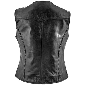 Nouvel arrivage Mode hivernale Gilet en cuir pour hommes en couleur Soli Style de rue teint en plaine avec service OEM Gilet en cuir - Product Image 2