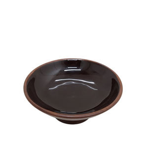 Ustensiles de cuisine bol rond en bois de manguier couleur grise et noire dernier design bol de service pour la maison hôtels et mariage table personnalisé - Product Image 4