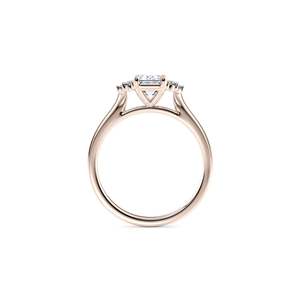 Bague de fiançailles en forme de grappe de taille émeraude pour femmes - Product Image 3