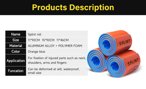 Perban fiksasi patah tulang lengan kaki belat Gulung aluminium ortopedi medis - Product Image 3