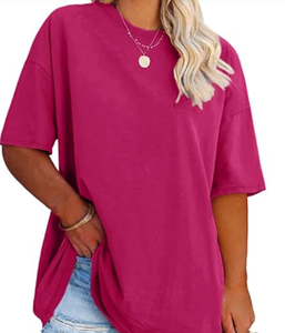 Camiseta de mujer de talla grande personalizada de gran venta, camiseta de tendencia de talla grande para mujer, camisetas de gran tamaño para la temporada de verano - Product Image 3