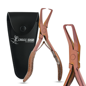 Professional hair <b>extensions</b> tools <b>Micro</b> Ring Bead Remover Pliers rose gold kit Human Hair <b>Extensions</b> Polished Custom Label - Product Image 1