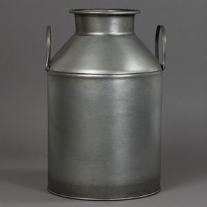Boîte à lait galvanisée décorative vintage avec poignées durables, idéale pour les cafés, les maisons, les fermes et les jardins. - Product Image 6
