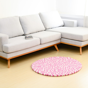 100% boule de feutre de laine tapis fait à la main décoration de sol confortable et écologique pour la maison et le bureau - Product Image 1