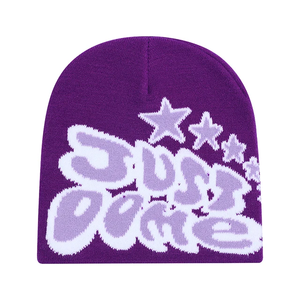 Populaire nouveau chapeau de laine coloré lettre Jacquard automne/hiver chapeau chaud populaire chapeau tricoté Logo personnalisable - Product Image 5