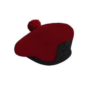 Gorras Glengarry personalizadas de alta calidad, lana lisa de Color sólido con los mejores patrones de impresión bordados, precio barato al por mayor de fábrica - Product Image 4