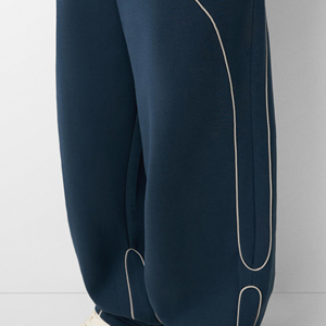 New Design <b>Trousers</b> Baggy Pants Straight French Terry Zip Bottom Cotton Blank Stripe Acid Wash Sweatpants <b>Men</b> - Product Image 5