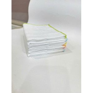 ผ้าเช็ดตัวผ้าฝ้าย100% 25*35ซม. ผ้าเช็ดทำความสะอาดสีล้วนแห้งเร็วไม่ก่อให้เกิดอาการแพ้ - Product Image 5