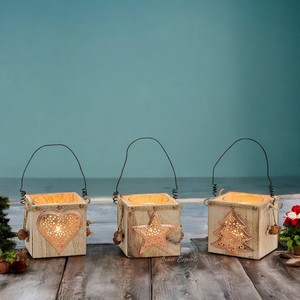 Encantador candelabro con diseño de estrella para un ambiente cálido, perfecto para la decoración del hogar y noches relajantes - Product Image 3