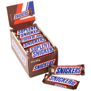 Barra de chocolate Snickers con avellanas y caramelo, importación europea, 37g, en cajas al por mayor para minoristas de dulces gourmet, suministro al por mayor. - Product Image 6