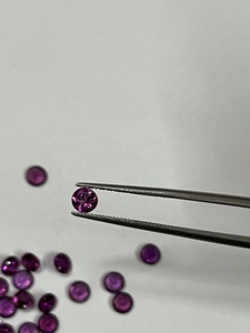 พลอยสีโรโดไลท์การ์เน็ตธรรมชาติทรงกลม5มม. พลอยหลวมปรับเทียบโดย Sadiya International - Product Image 5