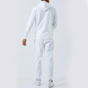 Survêtement évasé personnalisé pour hommes Ensemble de vêtements de sport deux pièces Sweat à capuche et pantalon Impression bouffante Survêtement lavé à l'acide Survêtement imprimé bouffant - Product Image 2
