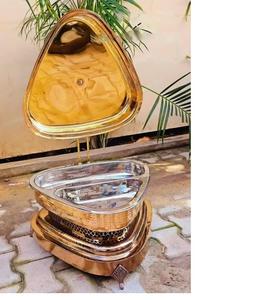 Réchaud à buffet en cuivre personnalisé avec des étagères réglables, certifié Energy Star pour les mariages, les fêtes et les événements de restauration - Product Image 3