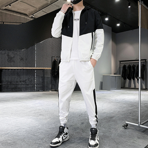 Chándal de 2 piezas a prueba de viento de manga larga para hombre - Product Image 6