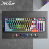 Yeaibo 98 avec étui de protection barebones bon keycap ducky win prix vgn inalambrico mignon wooting he clavier mécanique pas cher