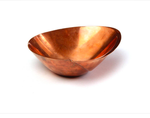 Cuenco de terapia de cobre de acero inoxidable de primera calidad, forma triangular, cuidado de los pies, Spa, cuenco de pedicura, productos de estilo de vida para el cuidado personal - Product Image 2