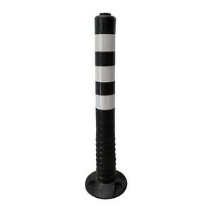 Delinator de TPU flexible de 75x8 cm - Tipo Boya Negra para Guía de Estacionamiento - Product Image 1