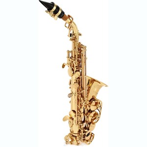 Saxophone soprano courbé Yanagisawa SCWO10 Elite Professional Bb avec corps en laiton jaune - Product Image 2