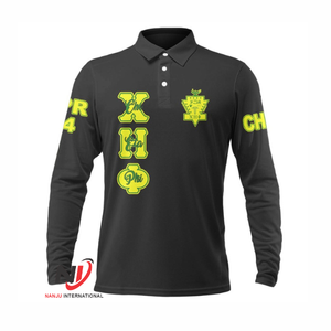 Chi Phi Beta Custom Women's XL Camisetas ajustadas Recortadas Ladies Camisetas en blanco Relieve manga completa Heat Press Printed Mix - Product Image 2