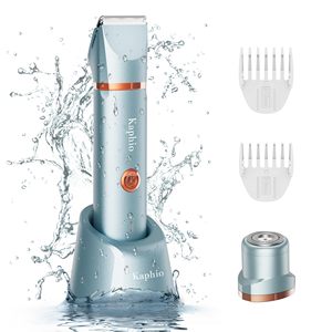 Afeitadora Eléctrica Recargable 2 en 1 para Mujer, Resistente al Agua IPX7, Recortadora de Bikini, Piernas, Brazos y Cuerpo, Azul, con Función de Lavado - Product Image 3
