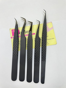 แหนบขนตาจับเพชรสีดำด้านเคลือบด้วยปลายพลาสม่าปรับแต่งปลายแบบคลาสสิกและแหนบขนตาปริมาณมาก - Product Image 6