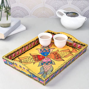 Bandeja de Servicio de Madera MDF con Recubrimiento de Esmalte, Diseño para Hoteles y Restaurantes, Utensilios de Cocina, Bandeja de Mesa de Alta Calidad - Product Image 1