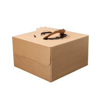 Hochwertige Umweltfreundliche Selbstaufrichtende Kuchen- und Sushi-Verpackungsboxen mit Griff, Klarsichtfenster, Robuster Karton, Kraftpapier und Lebendigem Druck