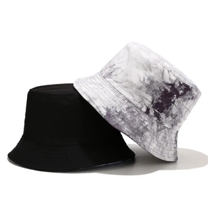 Wholesale Four Season New Tie Dye Printed <b>Reversible</b> Fisherman <b>Hat</b> Travel Sun Protection Casual Tie Dye <b>Bucket</b> <b>Hat</b> - Product Image 6