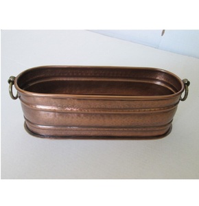 Vente en gros de jardinière en laiton et cuivre massif pour l'intérieur et l'extérieur, jardin, salon, hôtel, restaurant, balcon, centre commercial, bureau, 2023 - Product Image 6