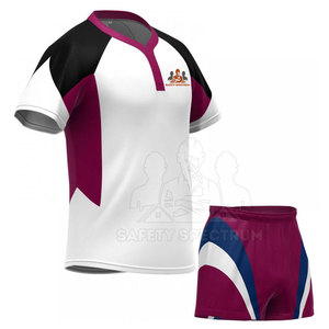 Ropa Deportiva 100% Poliéster Transpirable Conjuntos de Uniformes de Rugby Ecológicos de Secado Rápido Calidad Premium Personalizable para Adultos - Product Image 1