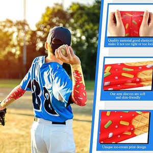 Mangas Protectoras Deportivas Unisex para Béisbol - Resistentes al Agua y Transpirables de Spandex/Poliéster - Product Image 3