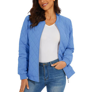 Vestes de tous les jours pour femmes Marque privée Usine Logo personnalisé Vestes Marque privée Fabricant Bomber pour femmes - Product Image 2