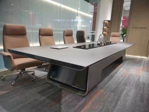 Premium Painted Wooden Boardroom Table Modern Minimalist Office Meeting <b>Desk</b> <b>Large</b> Commercial Business Table - Product Image 1