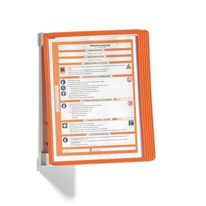 Durable Wall Bracket for 5 <b>Orange</b> Display Panels with Profile Frame Display Boards - Product Image 1