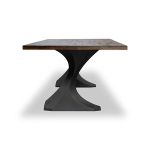 Mesa de comedor de madera maciza de alta calidad, entrada de lujo moderna, sala de estar, plegable, duradera, Color personalizado, venta al por mayor, hogar - Product Image 2