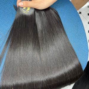 Extensiones de cabello humano vietnamita de 22, 24 y 26 pulgadas al por mayor, color de cabello natural de trama de doble estirado crudo de alta calidad - Product Image 6