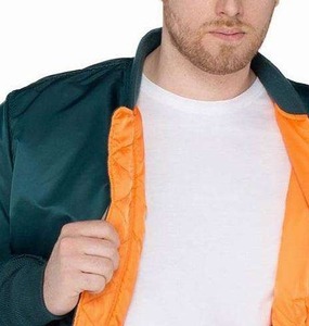 Chaqueta de bombardero personalizada para hombre, chaqueta de béisbol de satén al por mayor para hombre, chaqueta de manga larga con letras, ropa activa - Product Image 5