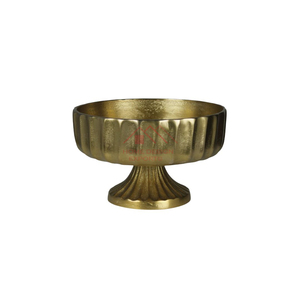 Vase en métal au design martelé, bol à fleurs, bol martelé, bol à fleurs de luxe - Product Image 5