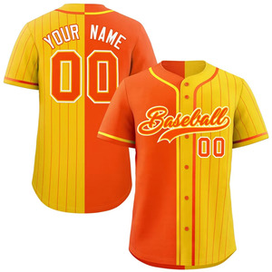 Maillot de baseball à col en V respirant personnalisé pour hommes avec impression numérique 100% tissu polyester pour vêtements de baseball et de softball - Product Image 6