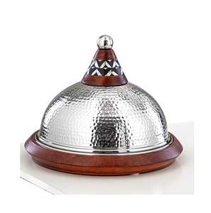 Top Trending Handmade Decorative Wooden Serving <b>Tray</b> With Steel Cover Tableware <b>Tray</b> for for <b>Kitchen</b> Home & Restaurants Usage - Product Image 4