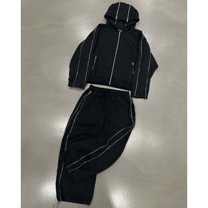 Nouveau design sur mesure, survêtement brodé délavé, strass, sweat à capuche pour homme, survêtement délavé à l'acide, en vente - Product Image 2