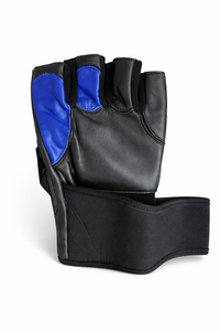 Custom PU Leather <b>Weight</b> Lifting <b>Gloves</b> Half Finger Gym <b>Gloves</b> with Wrist Wrap for Sports & Fitness Training Unisex - Product Image 3