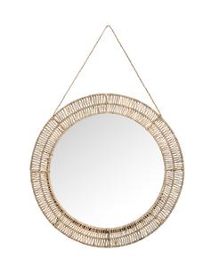 Seagrass <b>Mirror</b> Wall Decoration Rustic Style Home Decor Handwoven OEM/ODM FBA for KING CRAFT VIET Custom Size Customer Logo - Product Image 1