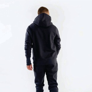 Logo personnalisé 100% sweat à capuche en coton hommes à manches longues automne hiver pull brodé Patchwork Design technique de bouffée impression polaire - Product Image 6