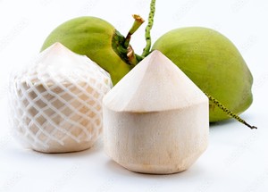 มะพร้าวอ่อนพรีเมียมสดใหม่ มะพร้าวทรงเพชรพร้อมน้ำมะพร้าวธรรมชาติสำหรับส่งออก - Product Image 1