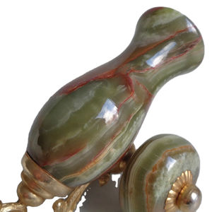 Escultura de Cañón de Mármol Ónix Raro, Hecha a Mano con Piedra Natural, Decorativa y Coleccionable - Product Image 6