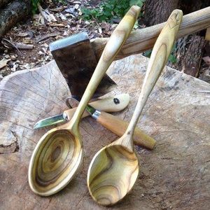 ASISTENCIA CUCHARA DE MADERA TALLA Logotipo personalizado Utensilio de cocina de madera natural Cuchara sólida de madera de acacia para cocinar - Product Image 5